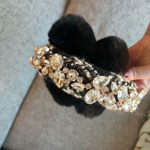 Woven and decorated Anthropologie ear muffs - NWT!